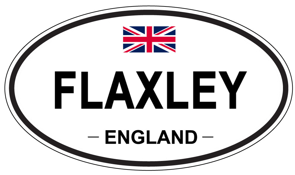 FLAXLEY, England - Oval Magnet