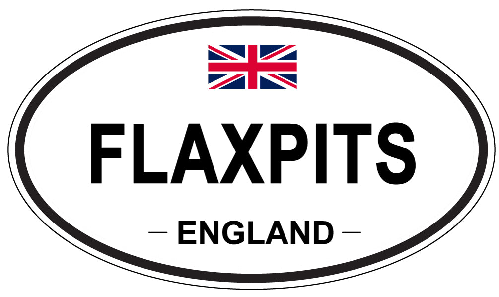 FLAXPITS, England - Oval Magnet