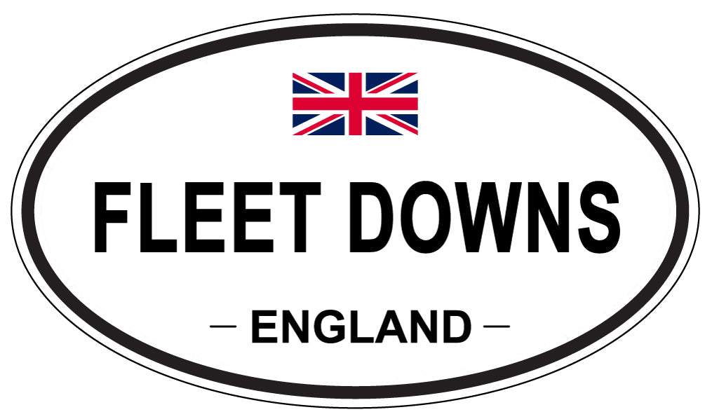 FLEET DOWNS, England - Oval Magnet