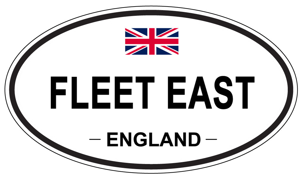 FLEET EAST, England - Oval Magnet