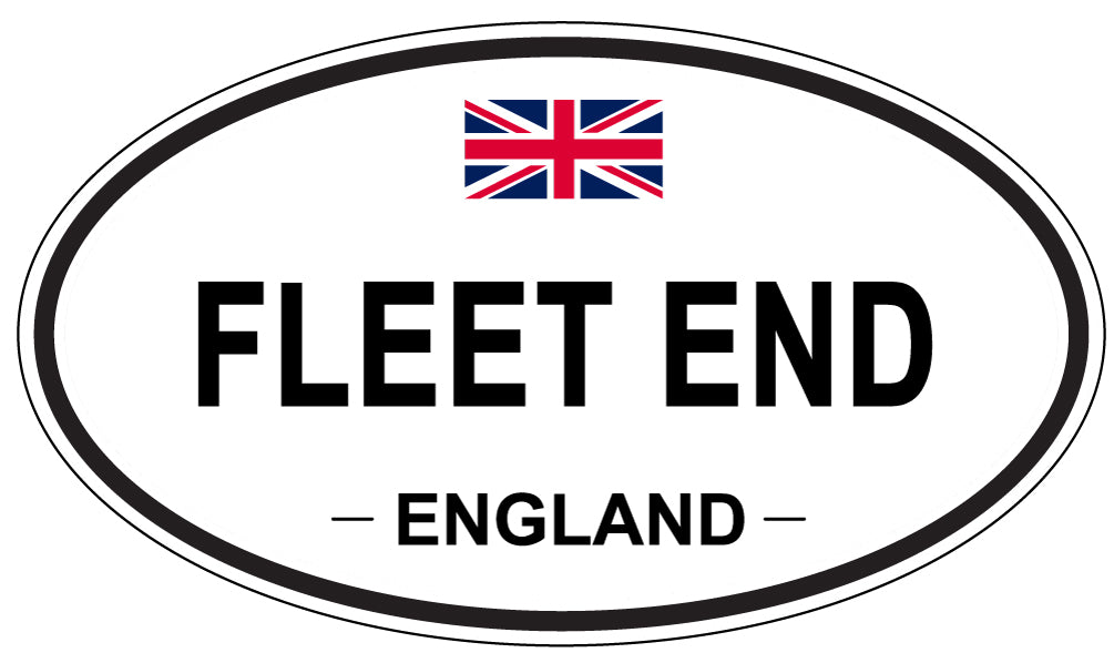 FLEET END, England - Oval Magnet