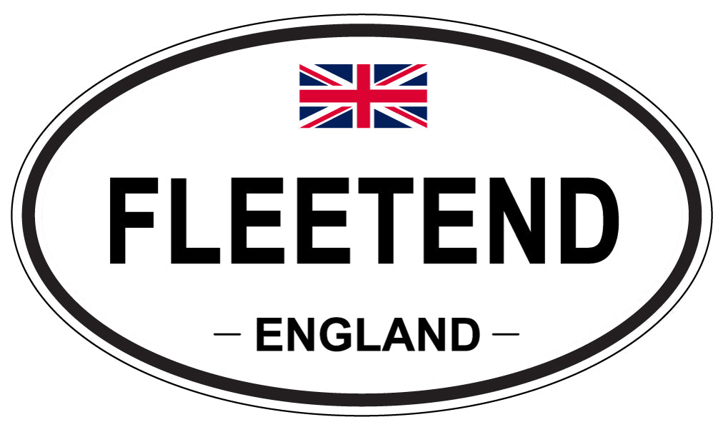 FLEETEND, England - Oval Magnet