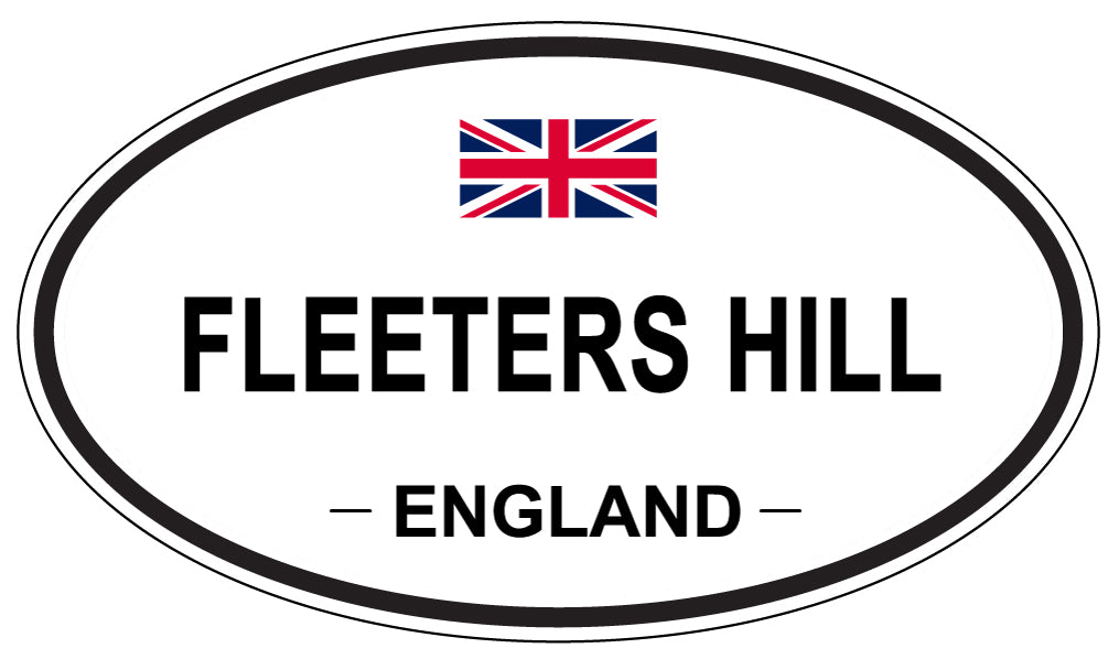 FLEETERS HILL, England - Oval Magnet