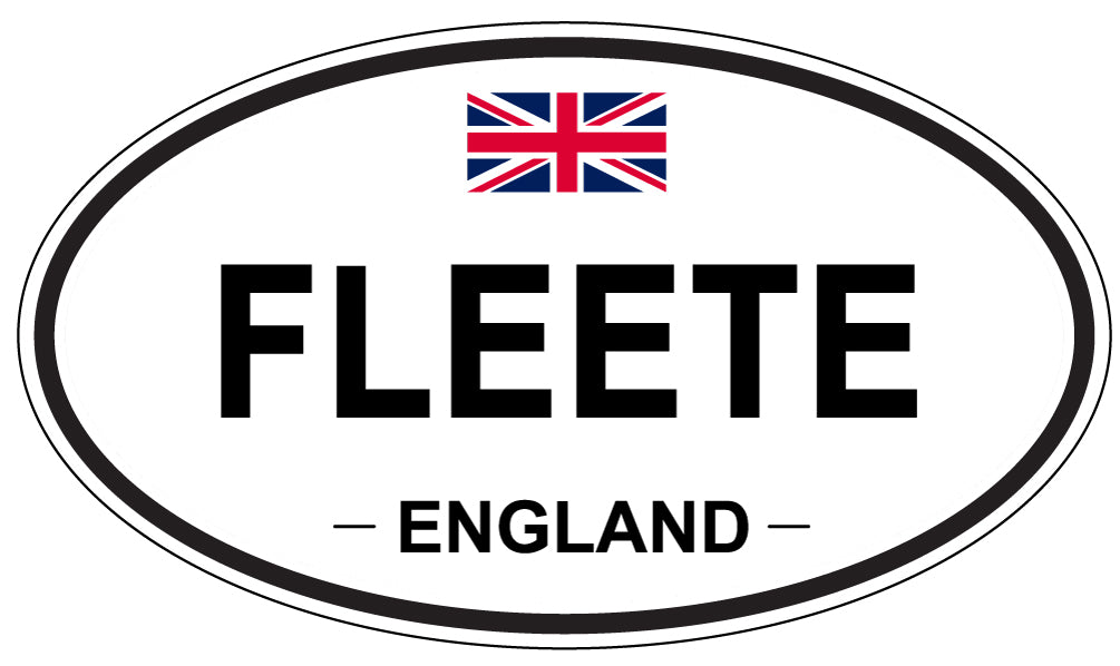 FLEETE, England - Oval Magnet