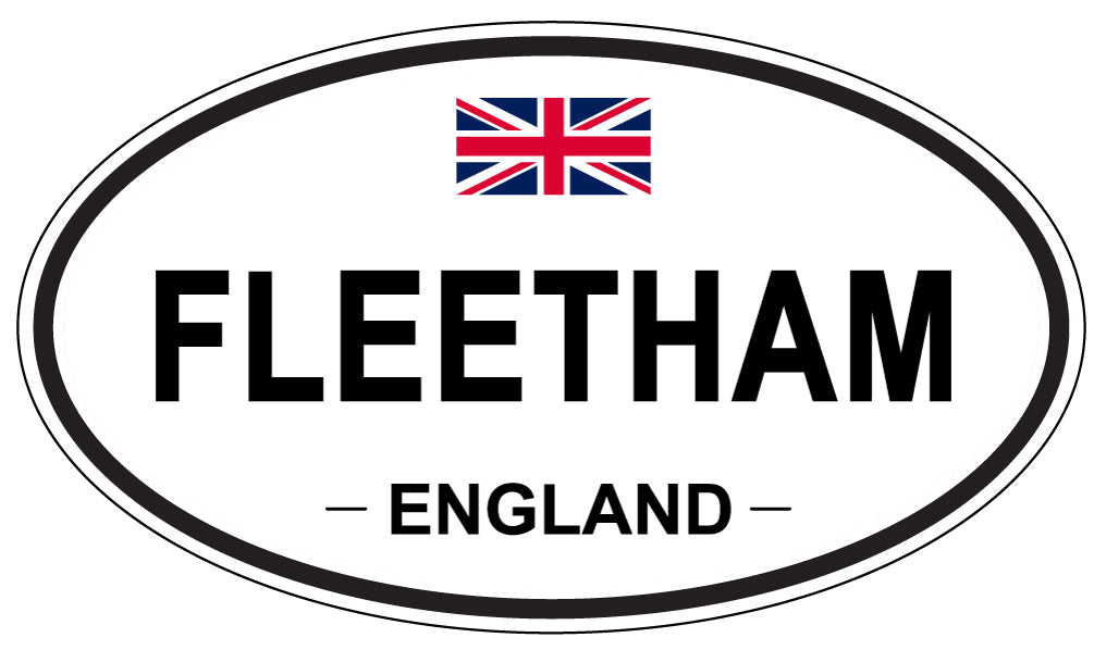 FLEETHAM, England - Oval Magnet