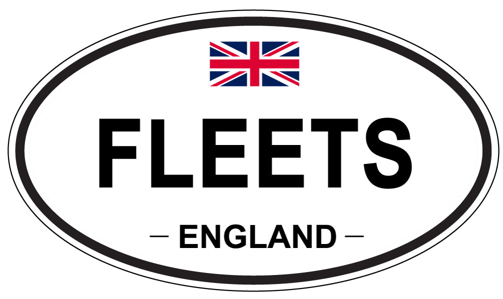 FLEETS, England - Oval Magnet
