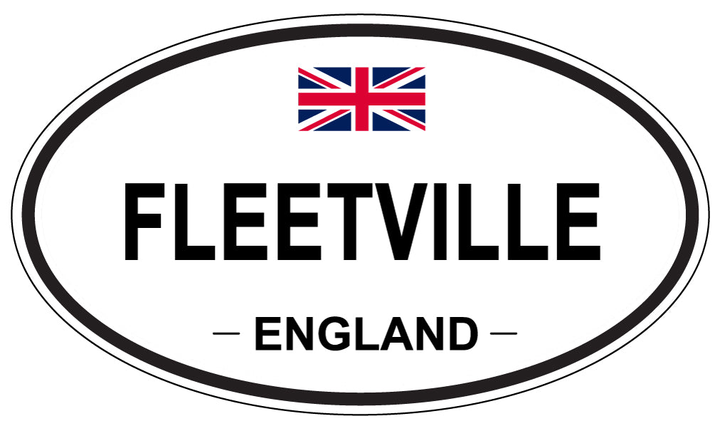 FLEETVILLE, England - Oval Magnet