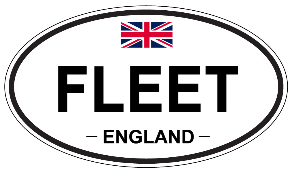 FLEET, England - Oval Magnet