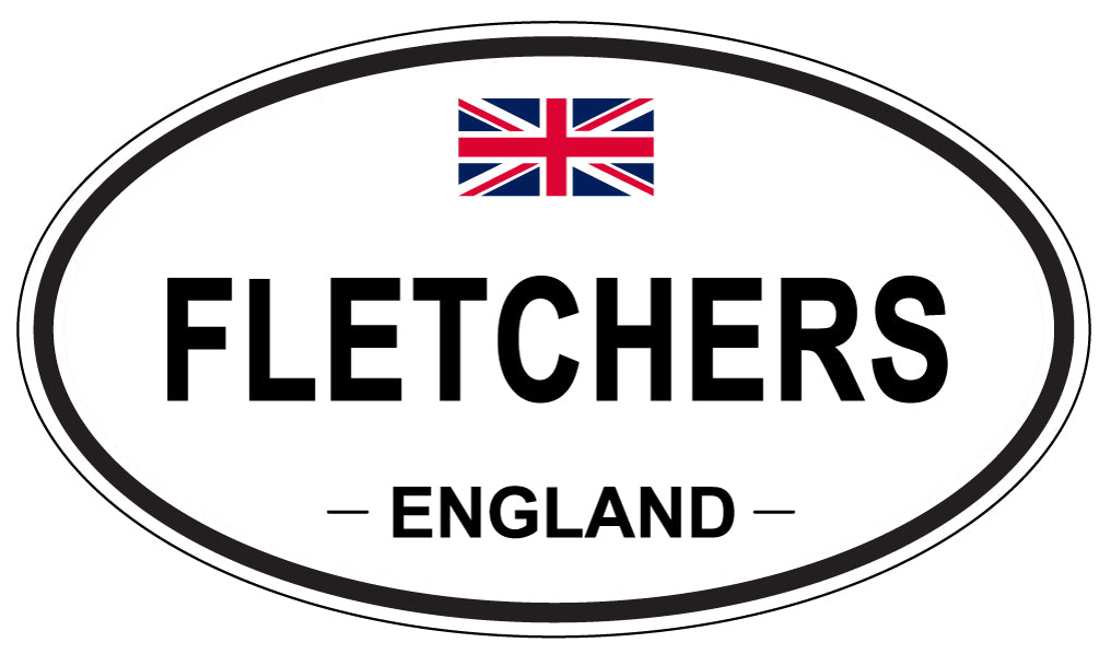 FLETCHERS, England - Oval Magnet