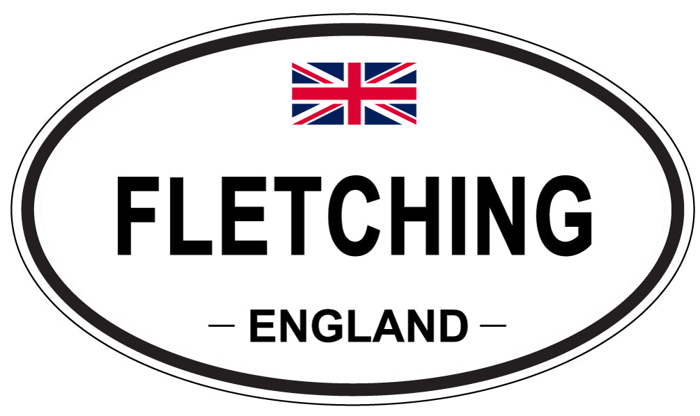 FLETCHING, England - Oval Magnet