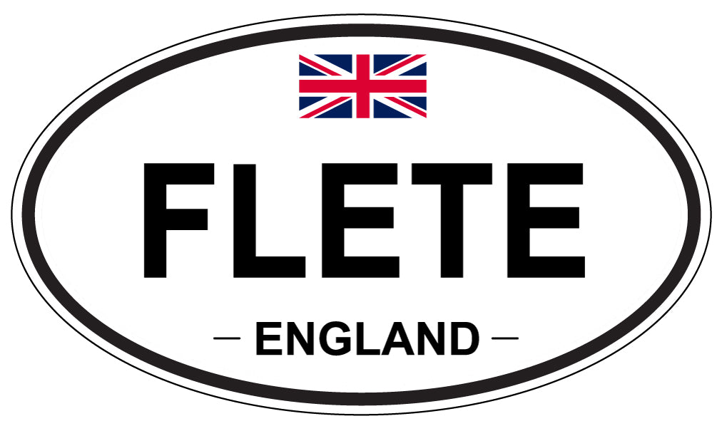 FLETE, England - Oval Magnet