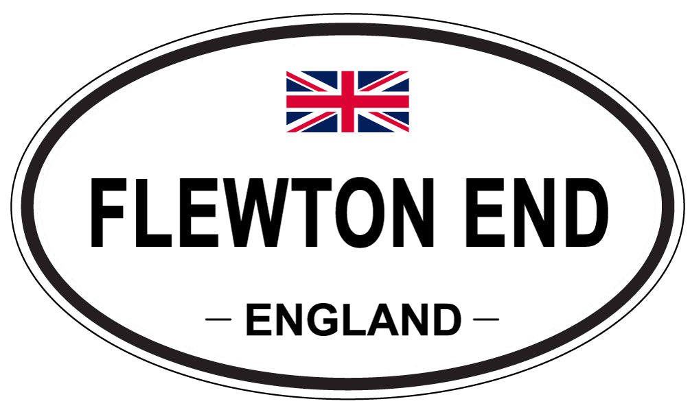 FLEWTON END, ENGLAND - Oval Sticker