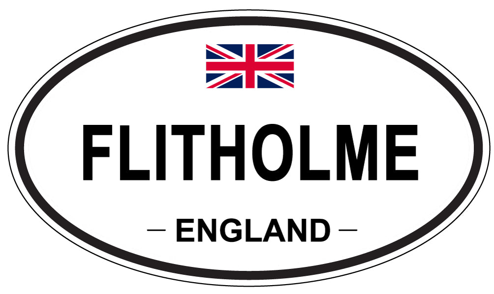 FLITHOLME, ENGLAND - Oval Sticker