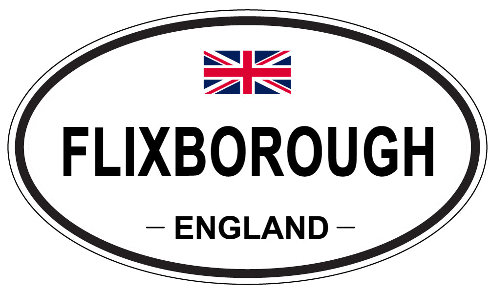 FLIXBOROUGH, ENGLAND - Oval Sticker