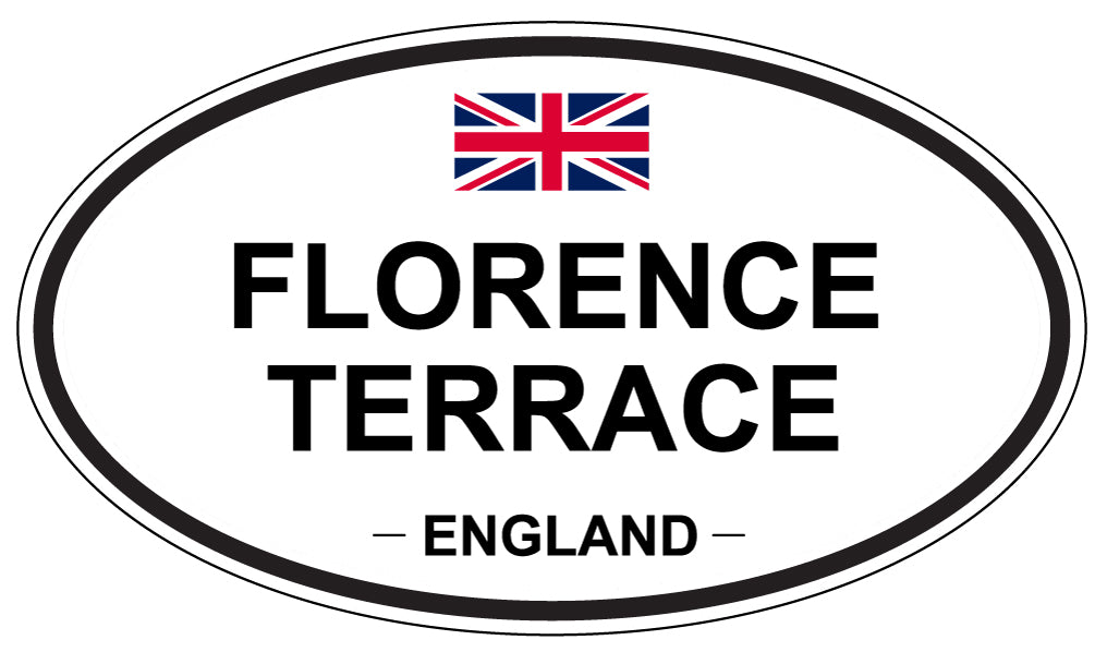 FLORENCE TERRACE, England - Oval Magnet