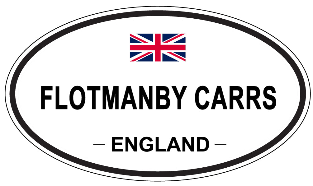 FLOTMANBY CARRS, England - Oval Magnet