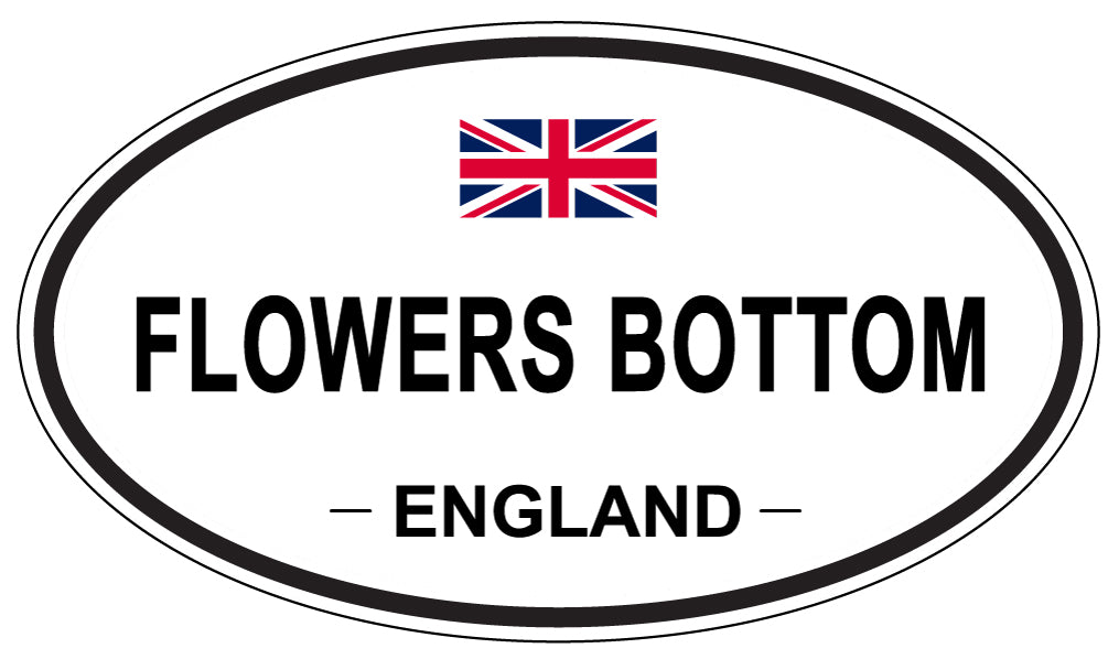 FLOWERS BOTTOM, England - Oval Magnet