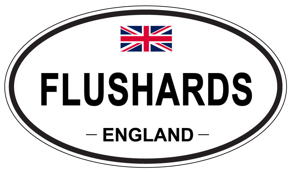 FLUSHARDS, England - Oval Magnet