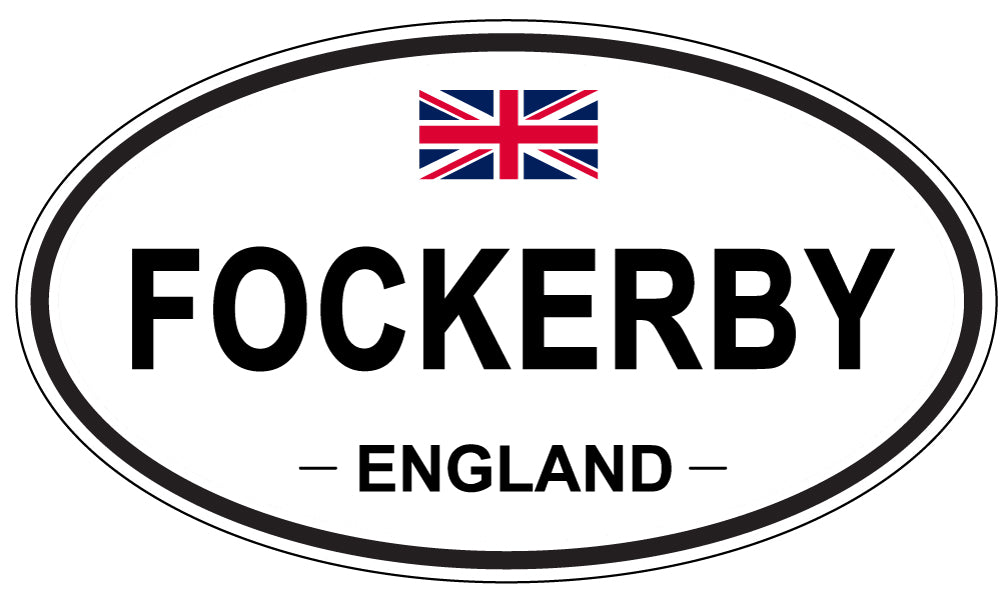 FOCKERBY, England - Oval Magnet