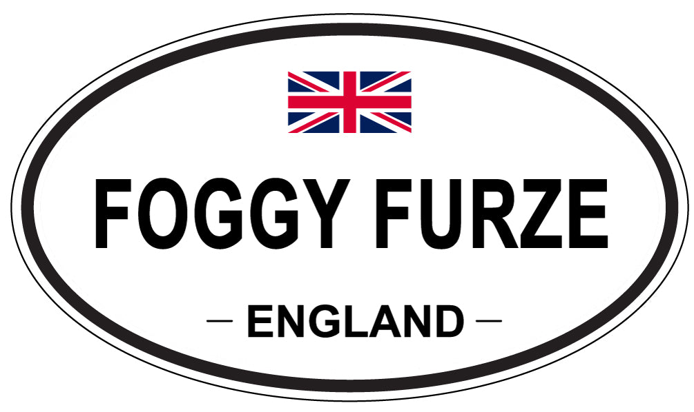 FOGGY FURZE, England - Oval Magnet