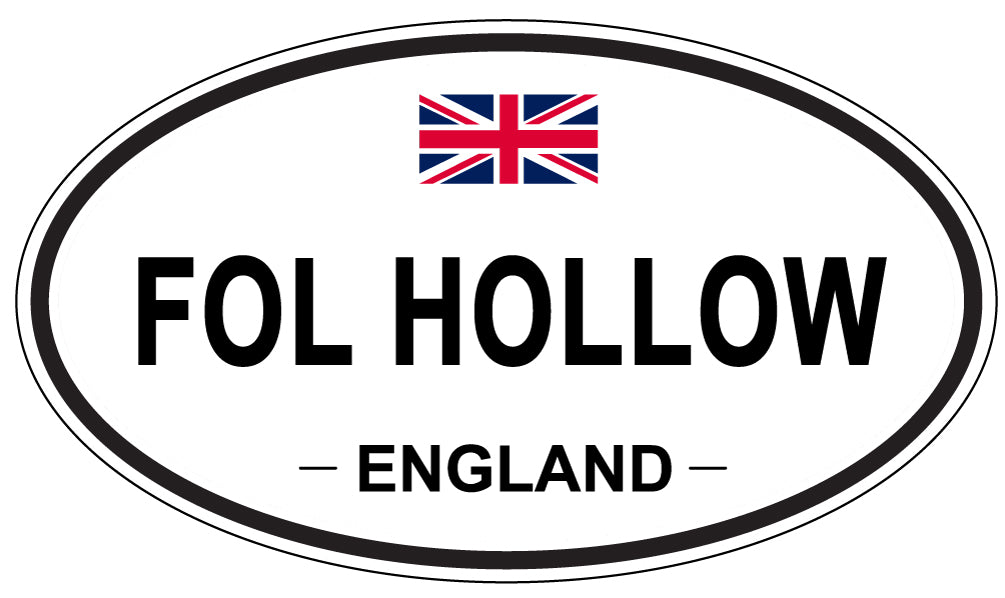 FOL HOLLOW, England - Oval Magnet