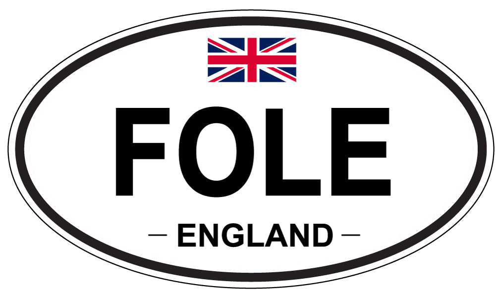 FOLE, England - Oval Magnet