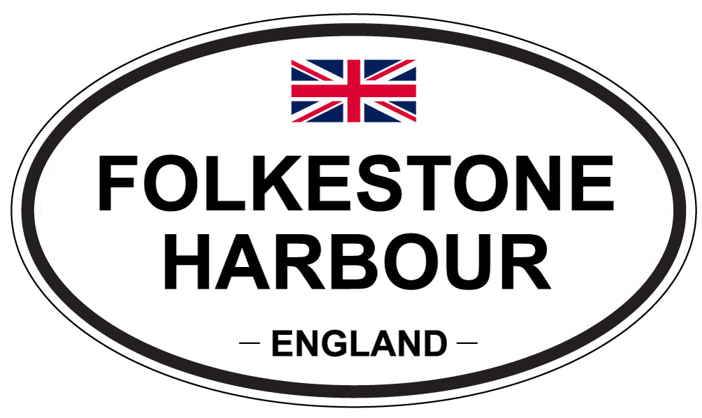 FOLKESTONE HARBOUR, England - Oval Magnet