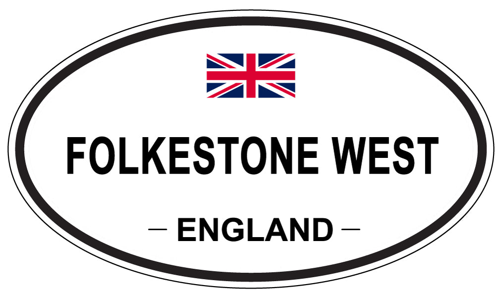 FOLKESTONE WEST, England - Oval Magnet