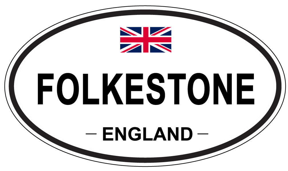 FOLKESTONE, England - Oval Magnet