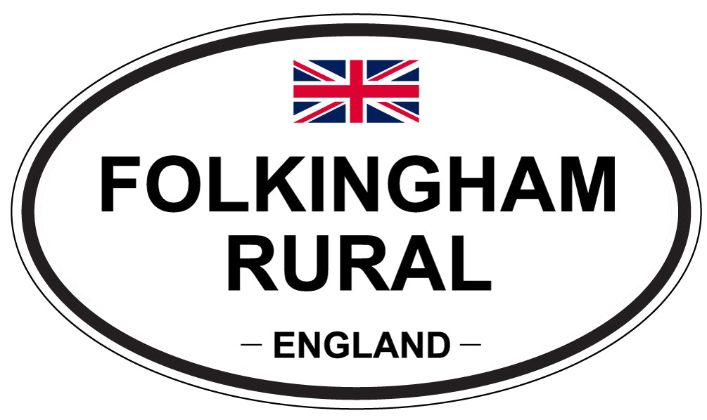 FOLKINGHAM RURAL, England - Oval Magnet