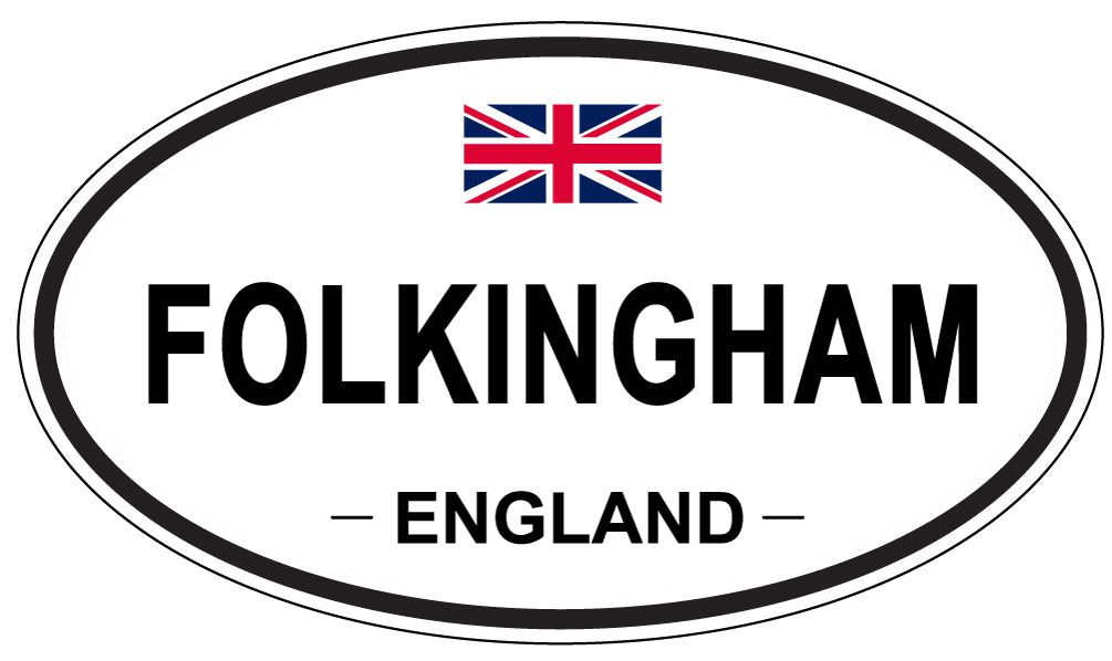 FOLKINGHAM, England - Oval Magnet