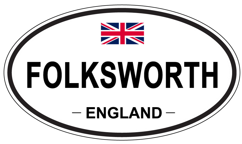 FOLKSWORTH, England - Oval Magnet