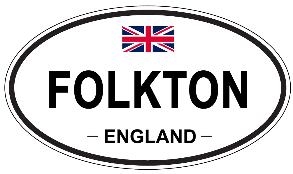 FOLKTON, England - Oval Magnet