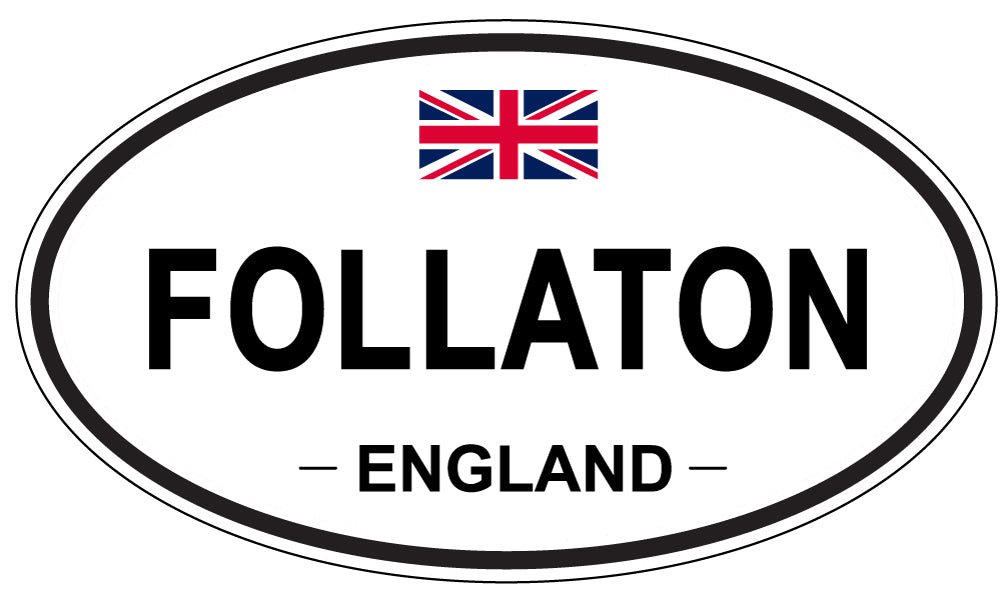 FOLLATON, England - Oval Magnet