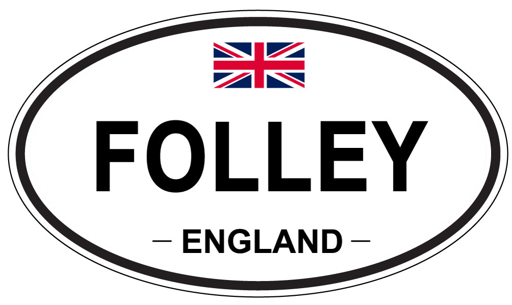 FOLLEY, England - Oval Magnet