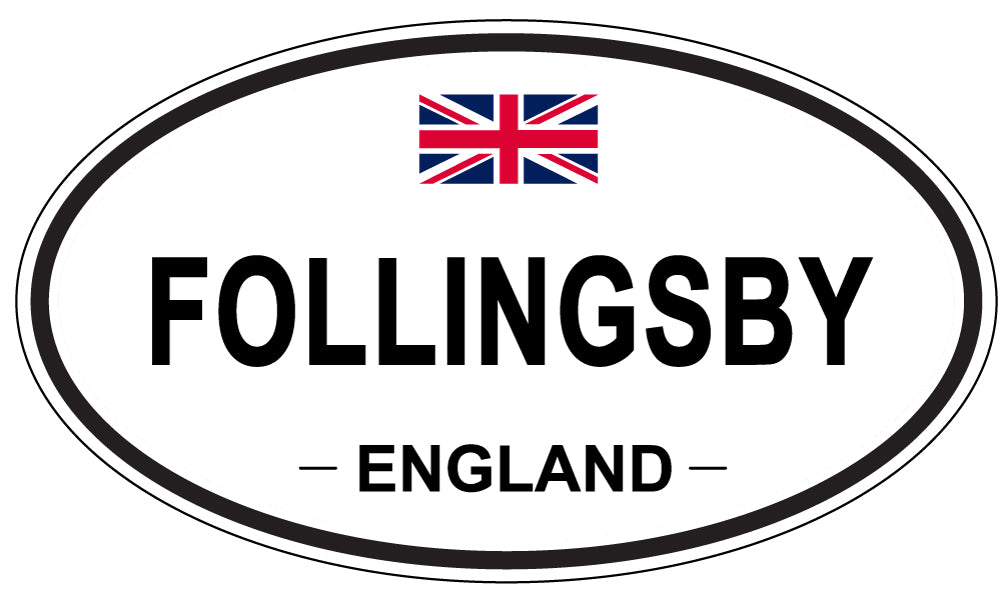 FOLLINGSBY, England - Oval Magnet