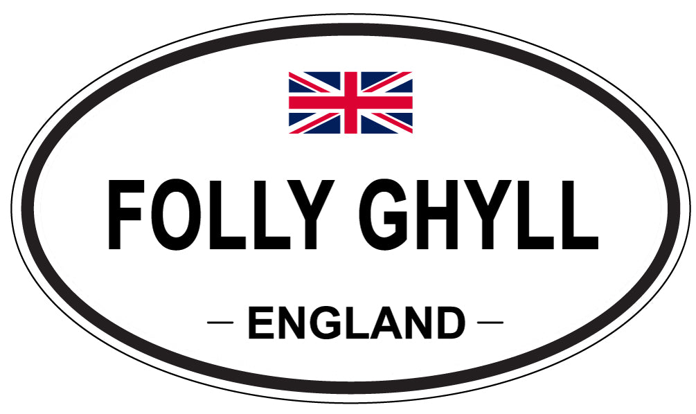 FOLLY GHYLL, England - Oval Magnet