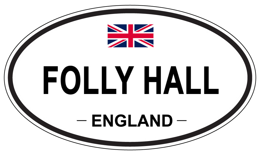 FOLLY HALL, England - Oval Magnet