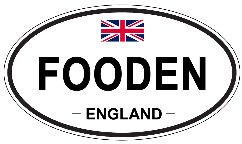 FOODEN, England - Oval Magnet