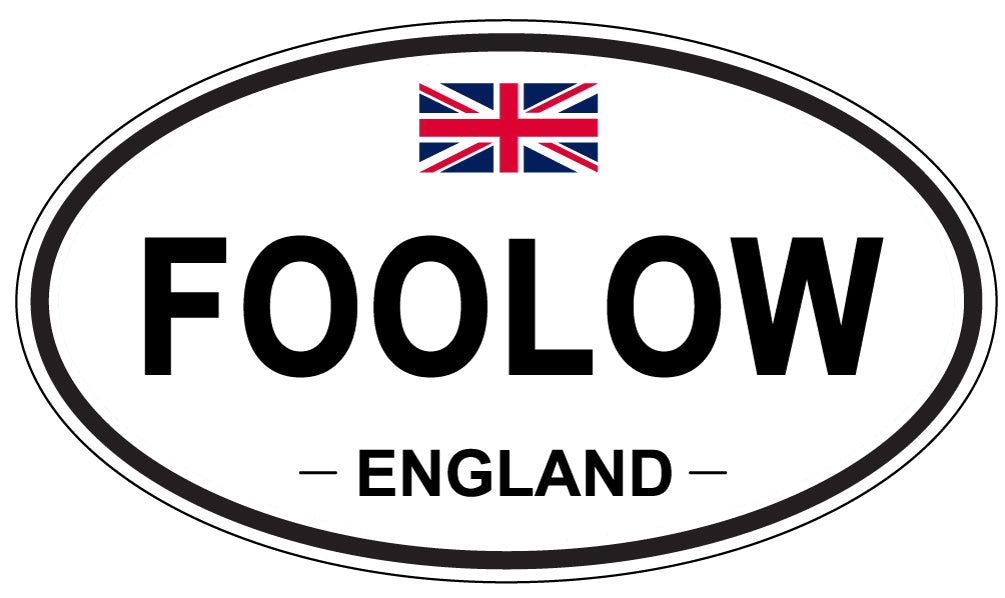 FOOLOW, England - Oval Magnet