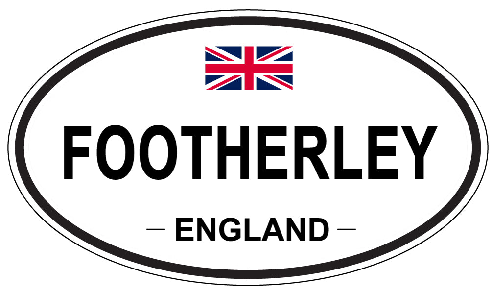 FOOTHERLEY, ENGLAND - Oval Sticker