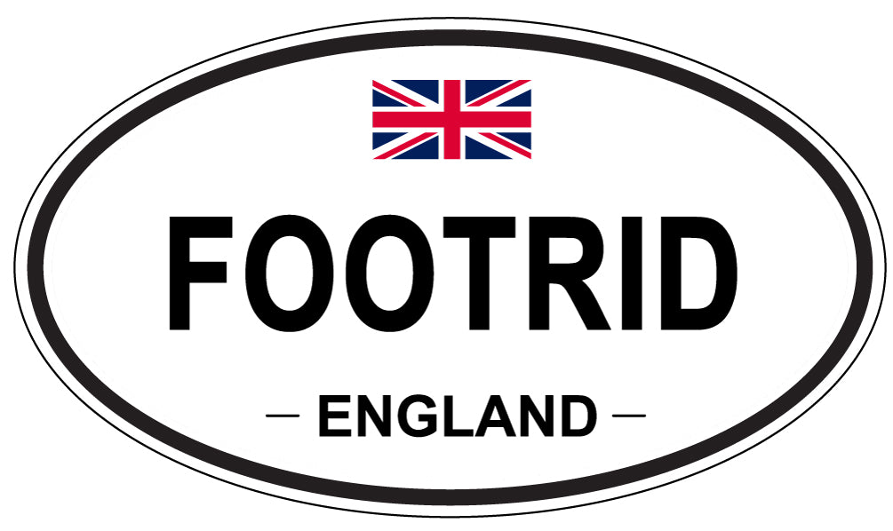 FOOTRID, England - Oval Magnet