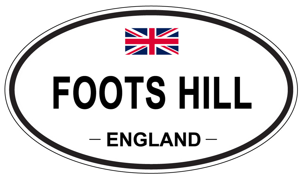 FOOTS HILL, ENGLAND - Oval Sticker