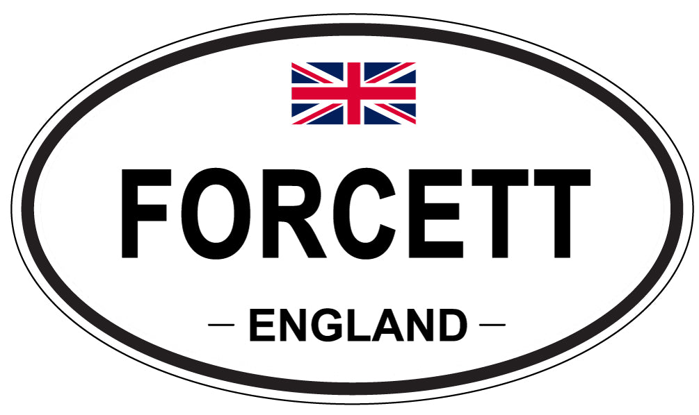 FORCETT, England - Oval Magnet