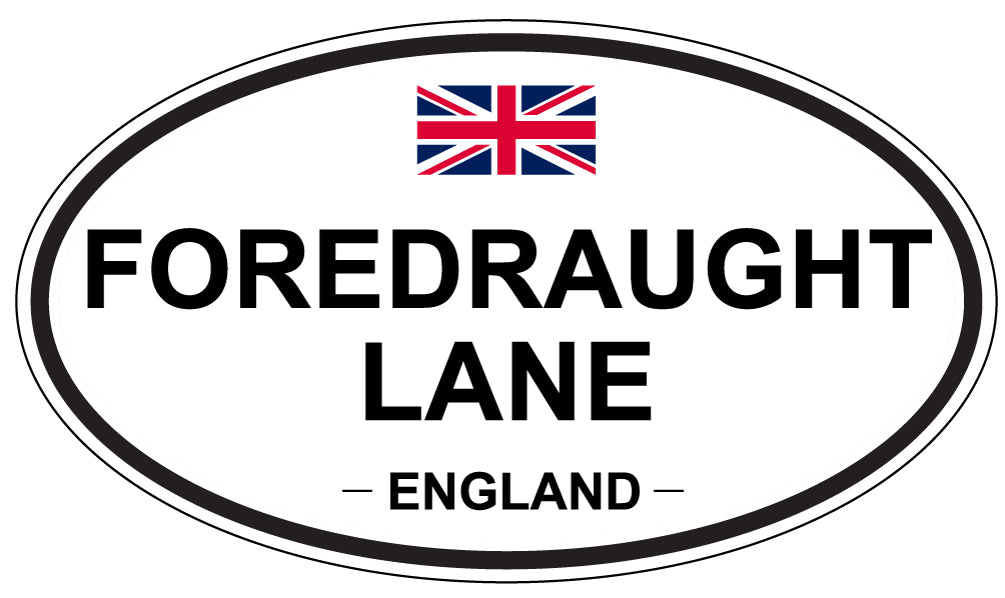 FOREDRAUGHT LANE, England - Oval Magnet