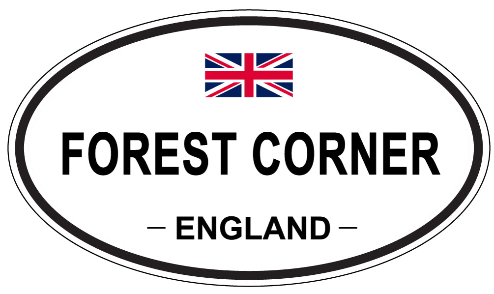 FOREST CORNER, England - Oval Magnet