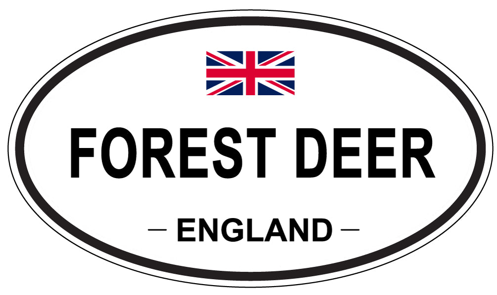 FOREST DEER, England - Oval Magnet