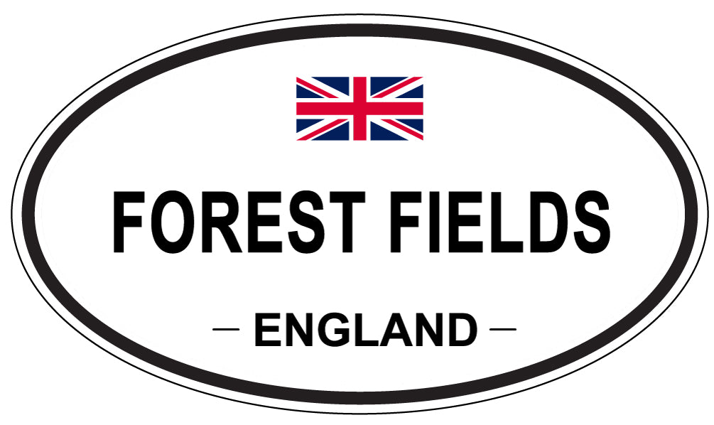 FOREST FIELDS, England - Oval Magnet