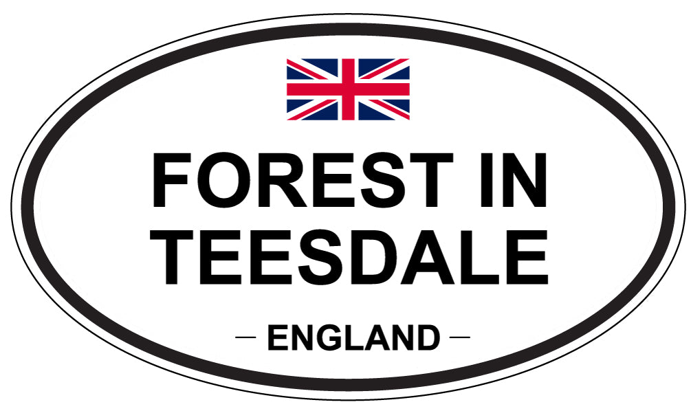 FOREST IN TEESDALE, England - Oval Magnet