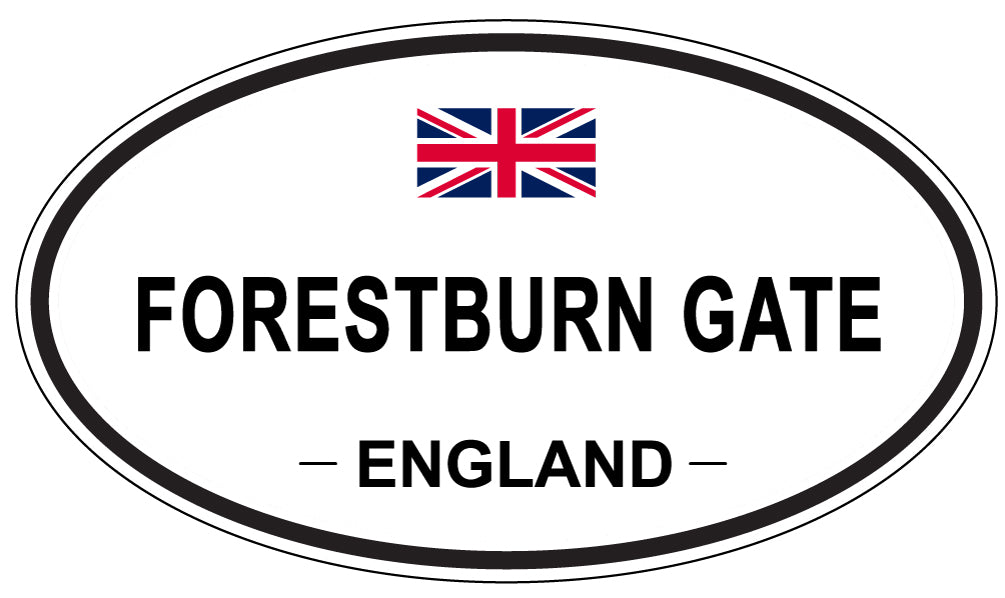 FORESTBURN GATE, England - Oval Magnet